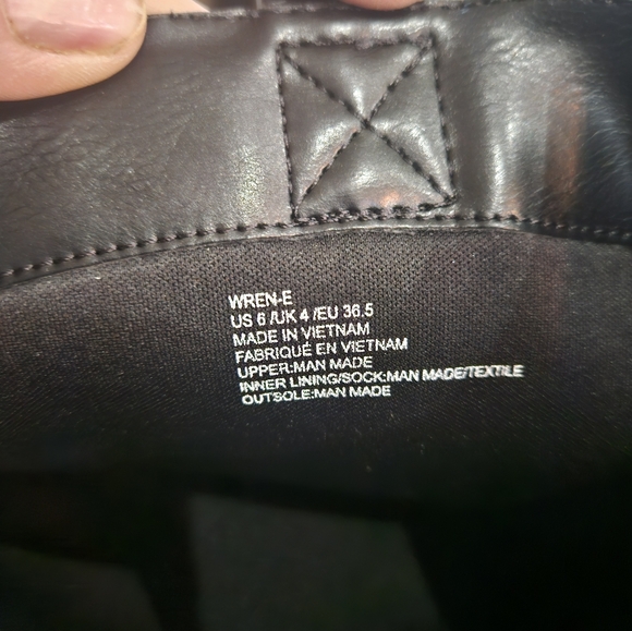 New! JustFab Tall Black Faux Leather‎ Heeled Boots. Size 6. - Picture 9 of 13